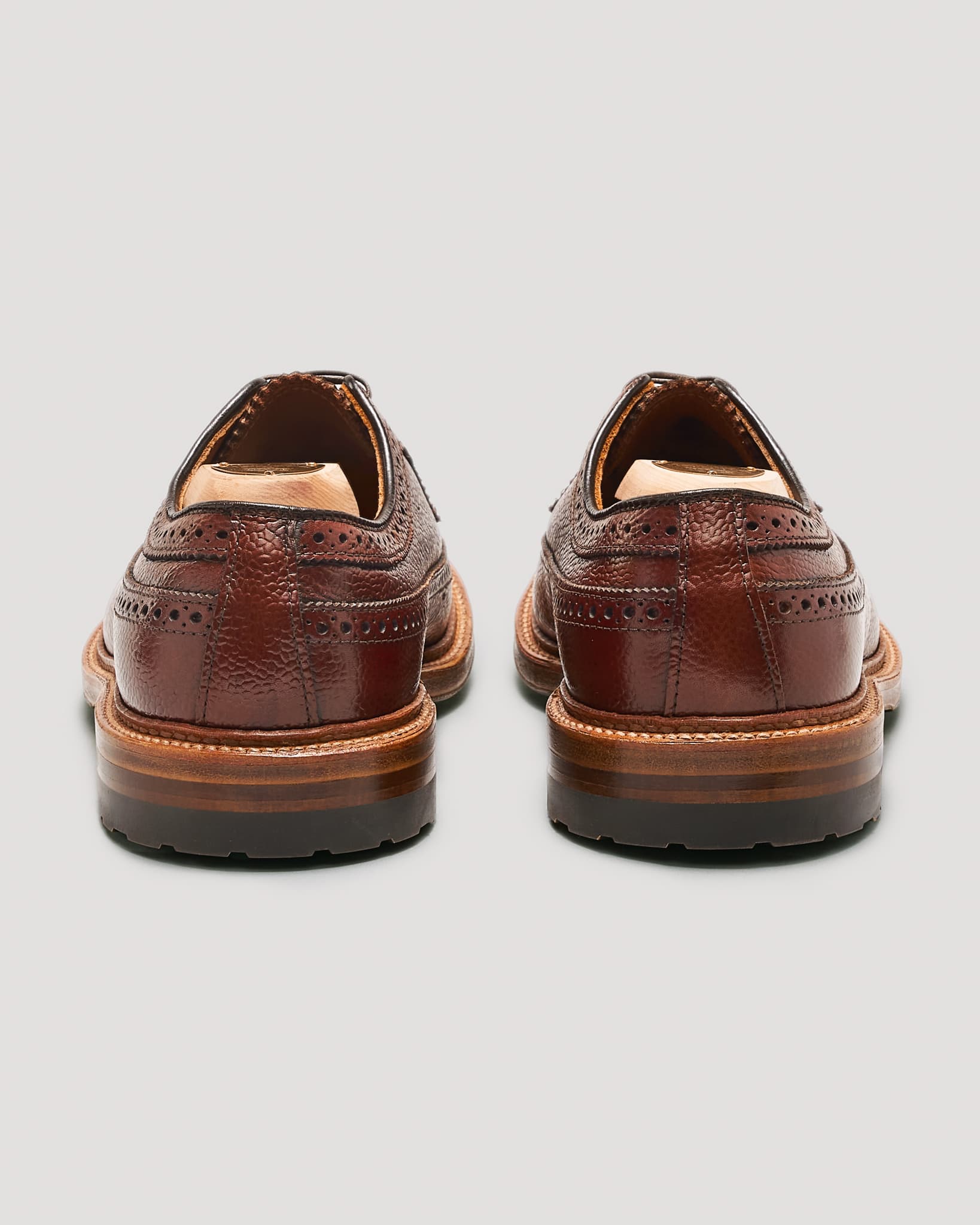 "Brent" Long Wing Blucher in Brown Scotch Grain, Barrie Last
