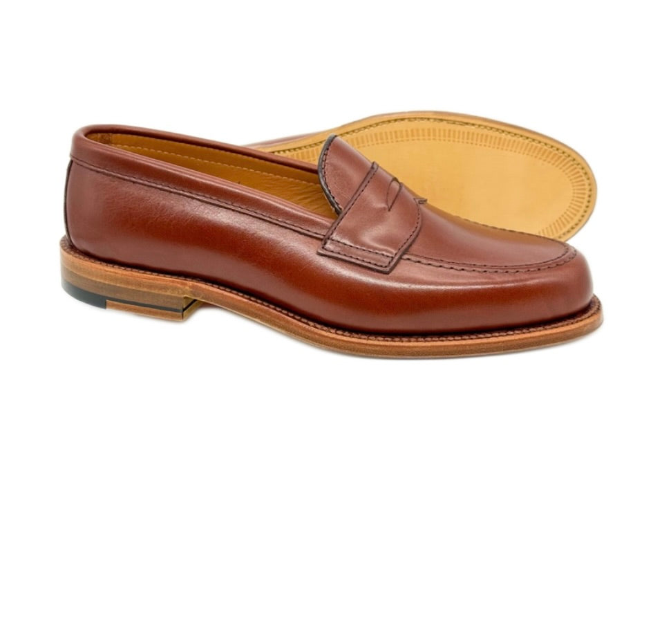 9826 Penny Loafer in Walnut Michigan Calf, Van Last