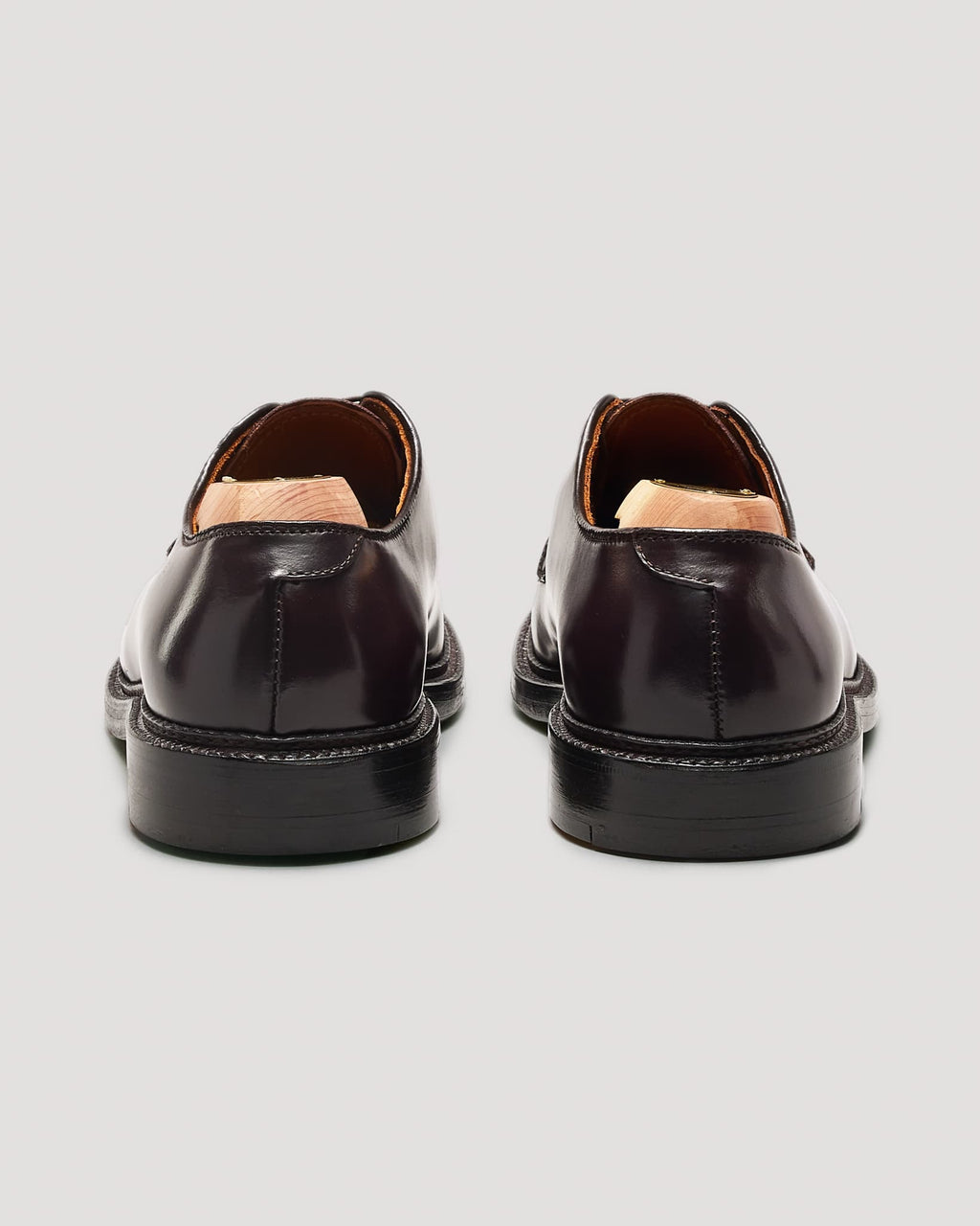 990 Plain Toe Blucher in Color 8 Shell Cordovan, Barrie Last