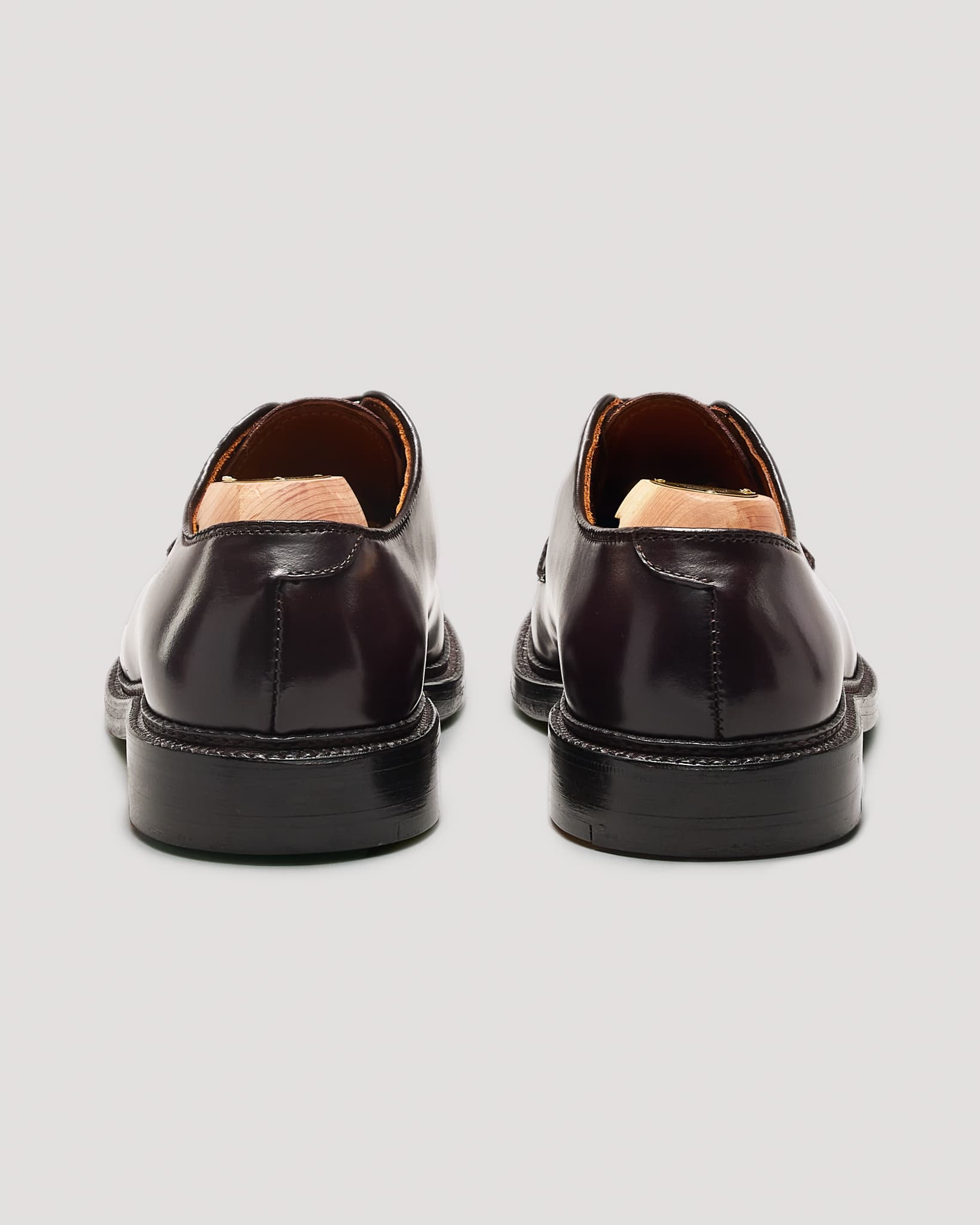 990 Plain Toe Blucher in Color 8 Shell Cordovan, Barrie Last