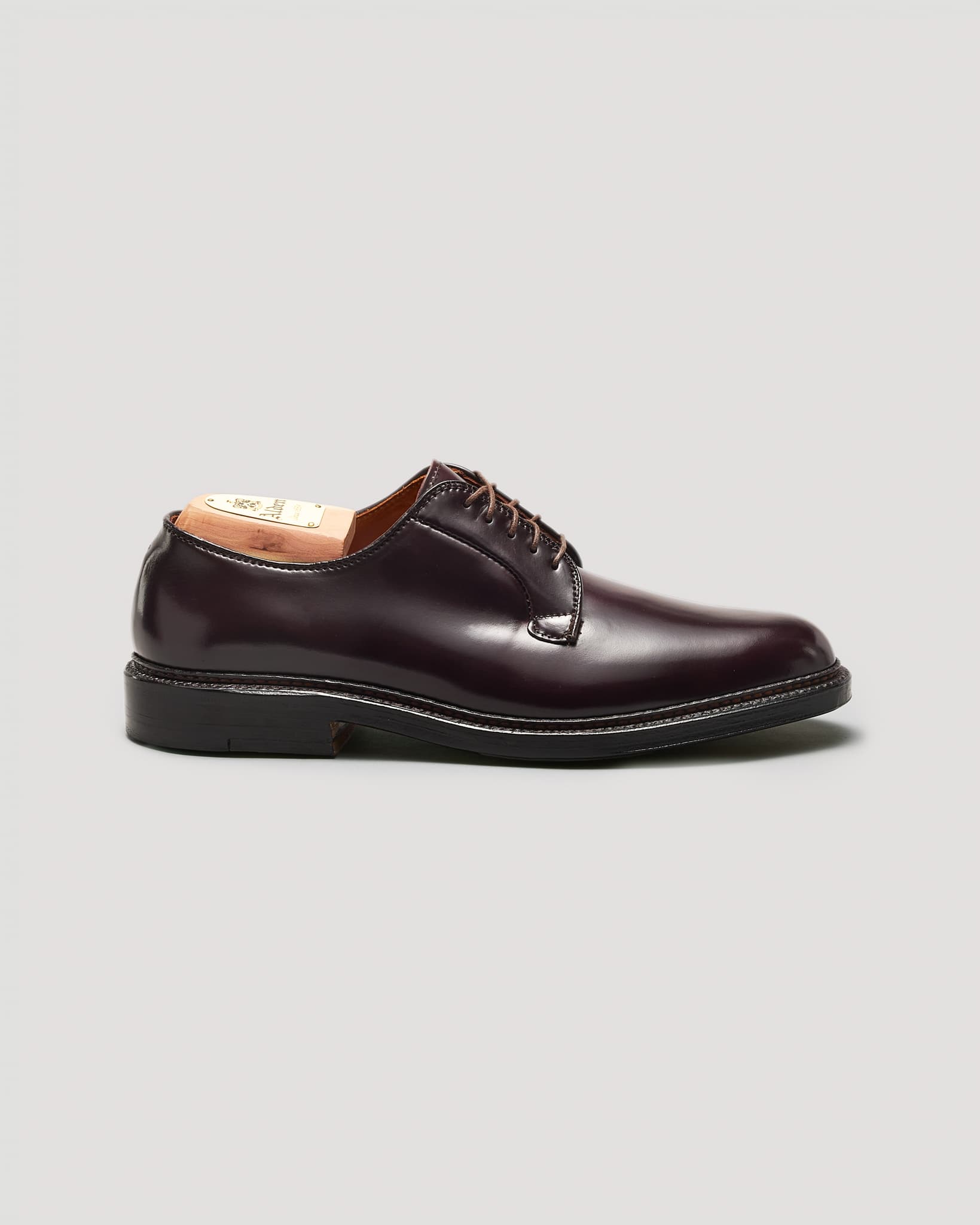 990 Plain Toe Blucher in Color 8 Shell Cordovan, Barrie Last