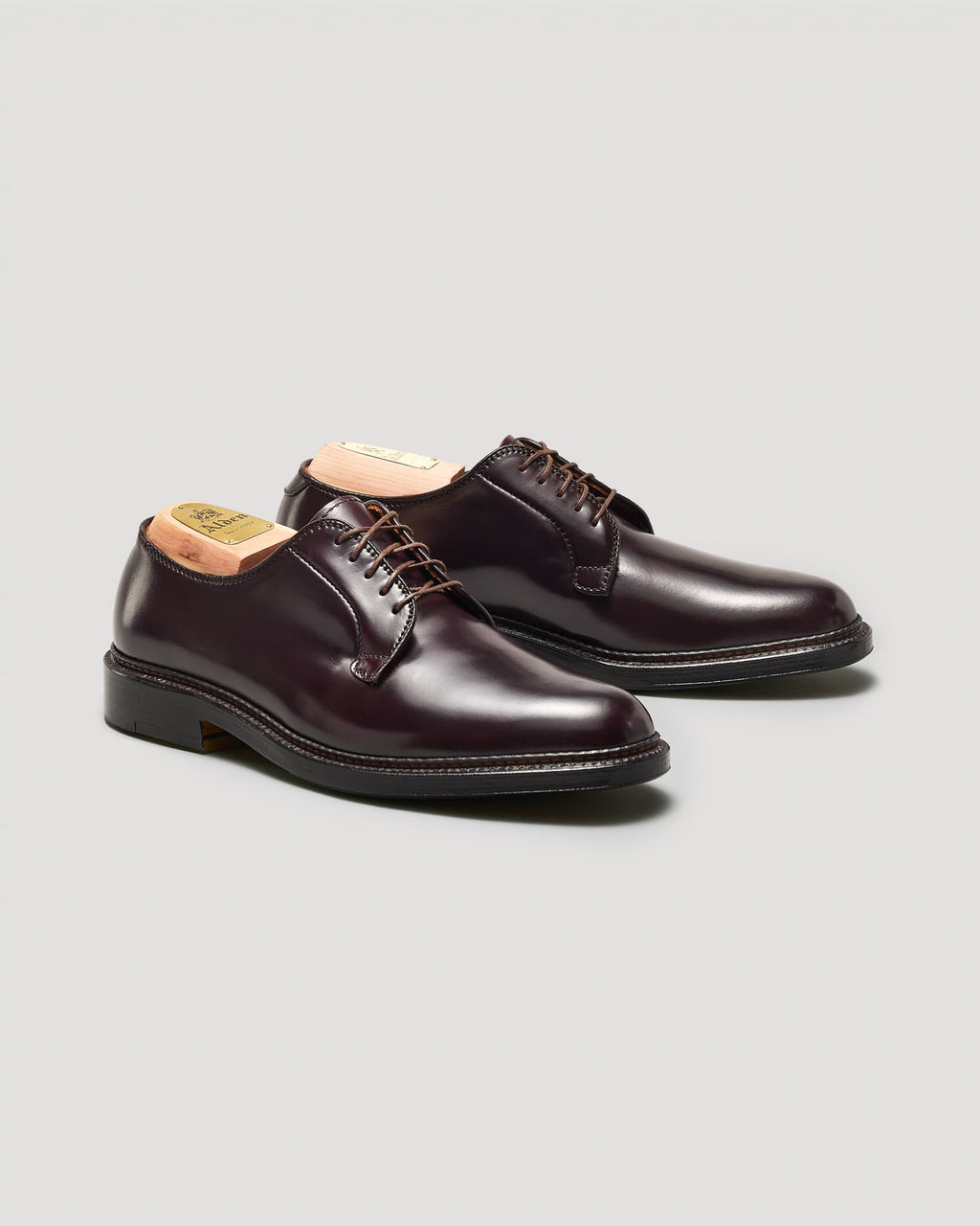 990 Plain Toe Blucher in Color 8 Shell Cordovan, Barrie Last