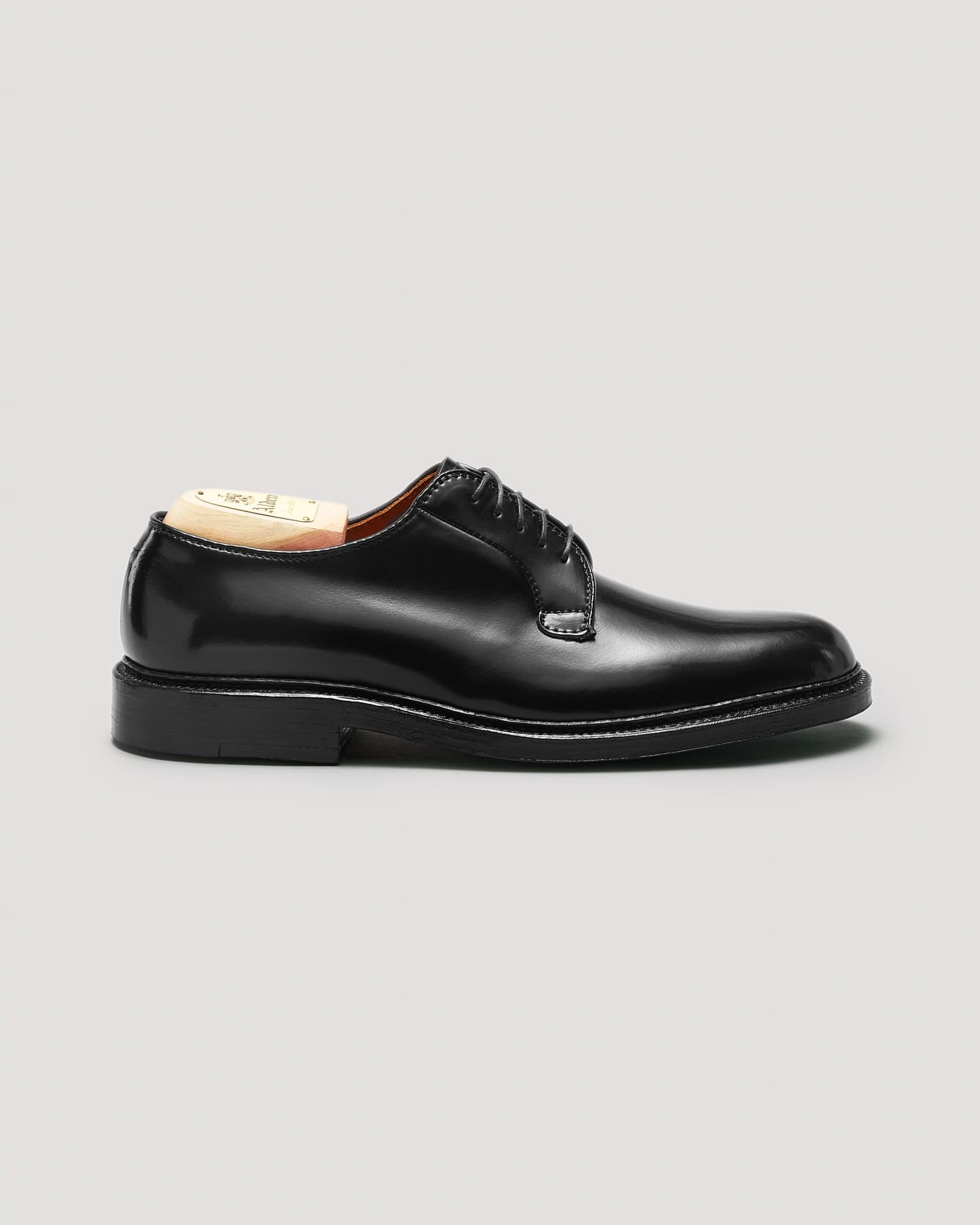 9901 Plain Toe Blucher in Black Shell Cordovan, Barrie Last