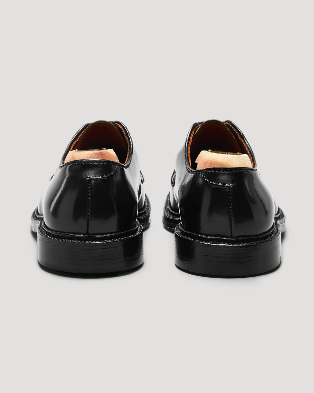 9901 Plain Toe Blucher in Black Shell Cordovan, Barrie Last