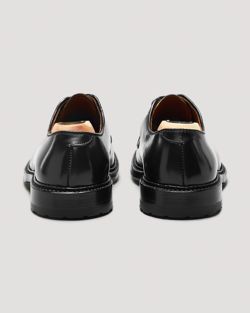 9901C Plain Toe Blucher in Black Shell Cordovan, Barrie Last