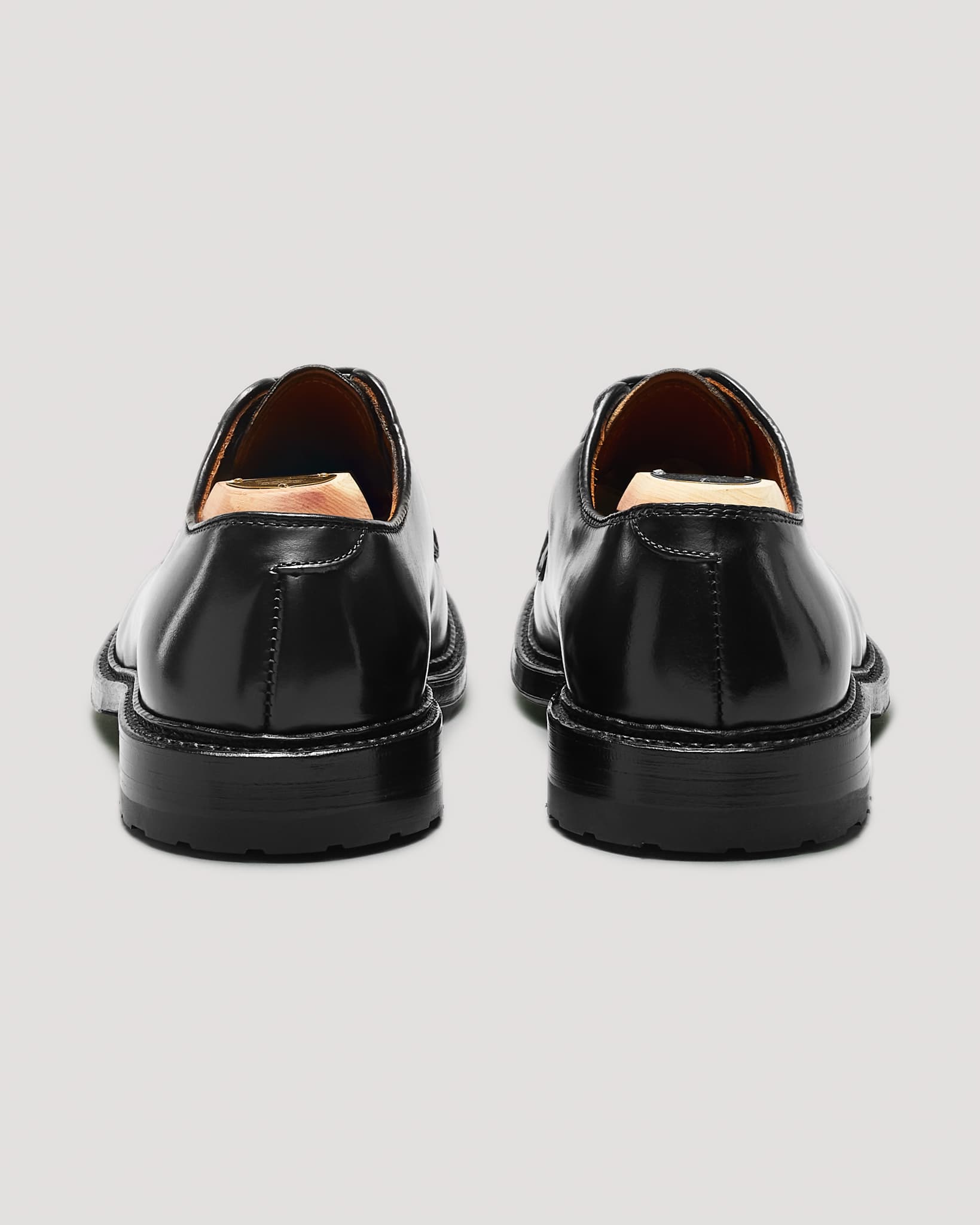 9901C Plain Toe Blucher in Black Shell Cordovan, Barrie Last