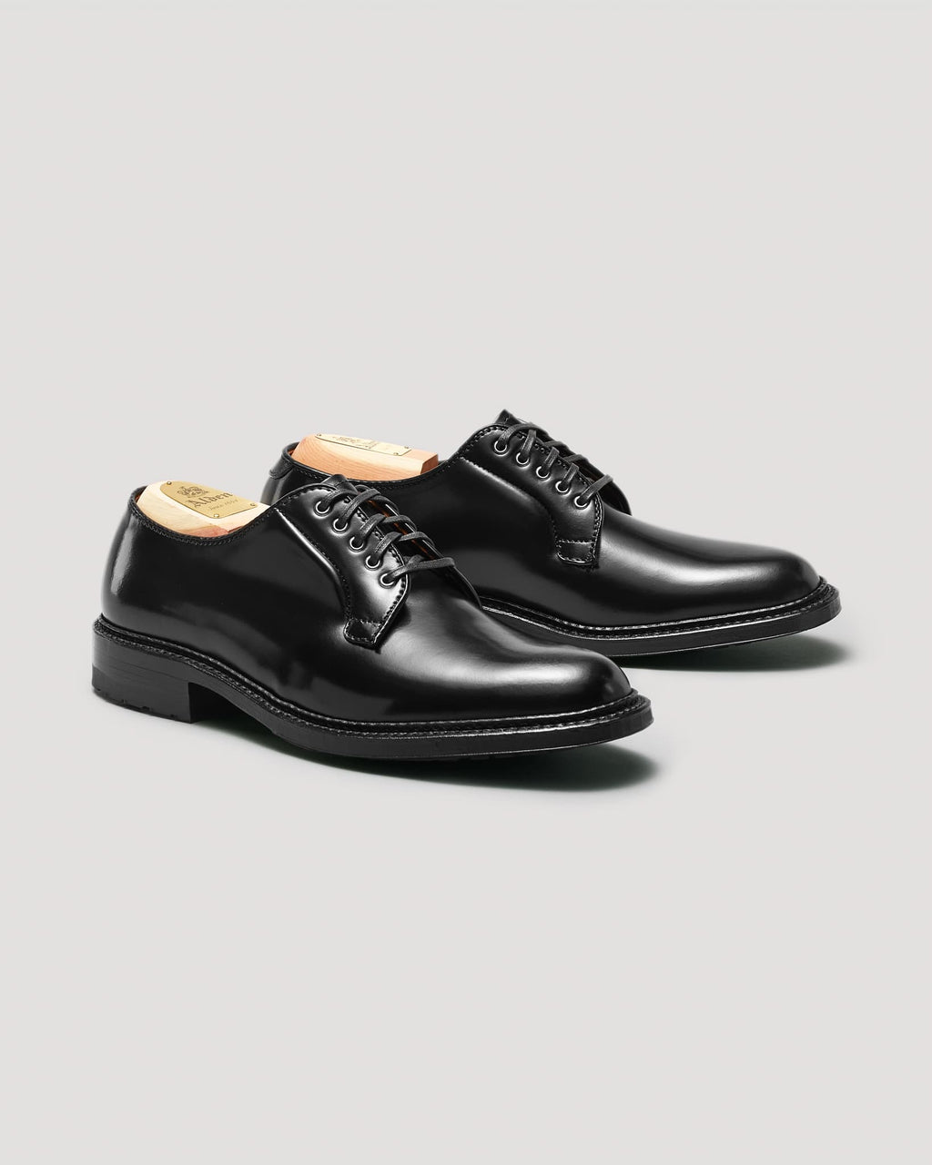 9901C Plain Toe Blucher in Black Shell Cordovan, Barrie Last