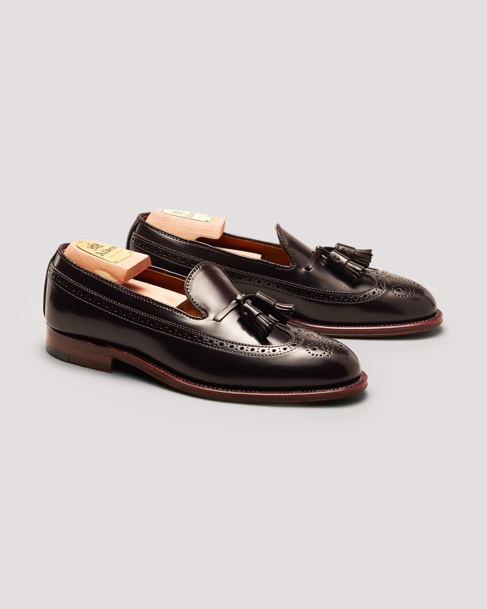 "Speakeasy" Long Wing Tassel Loafer in Color 8 Shell Cordovan, Aberdeen Last