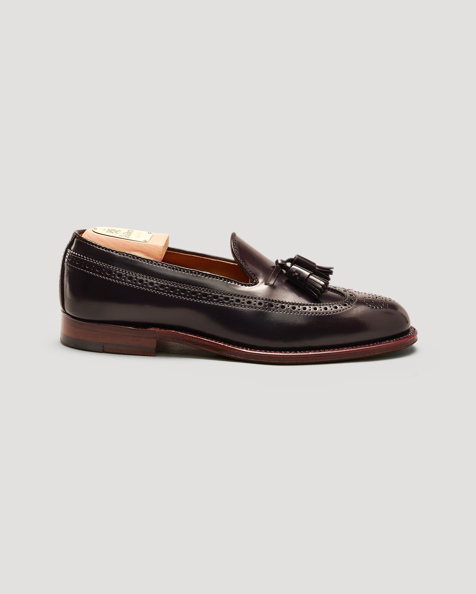 "Speakeasy" Long Wing Tassel Loafer in Color 8 Shell Cordovan, Aberdeen Last