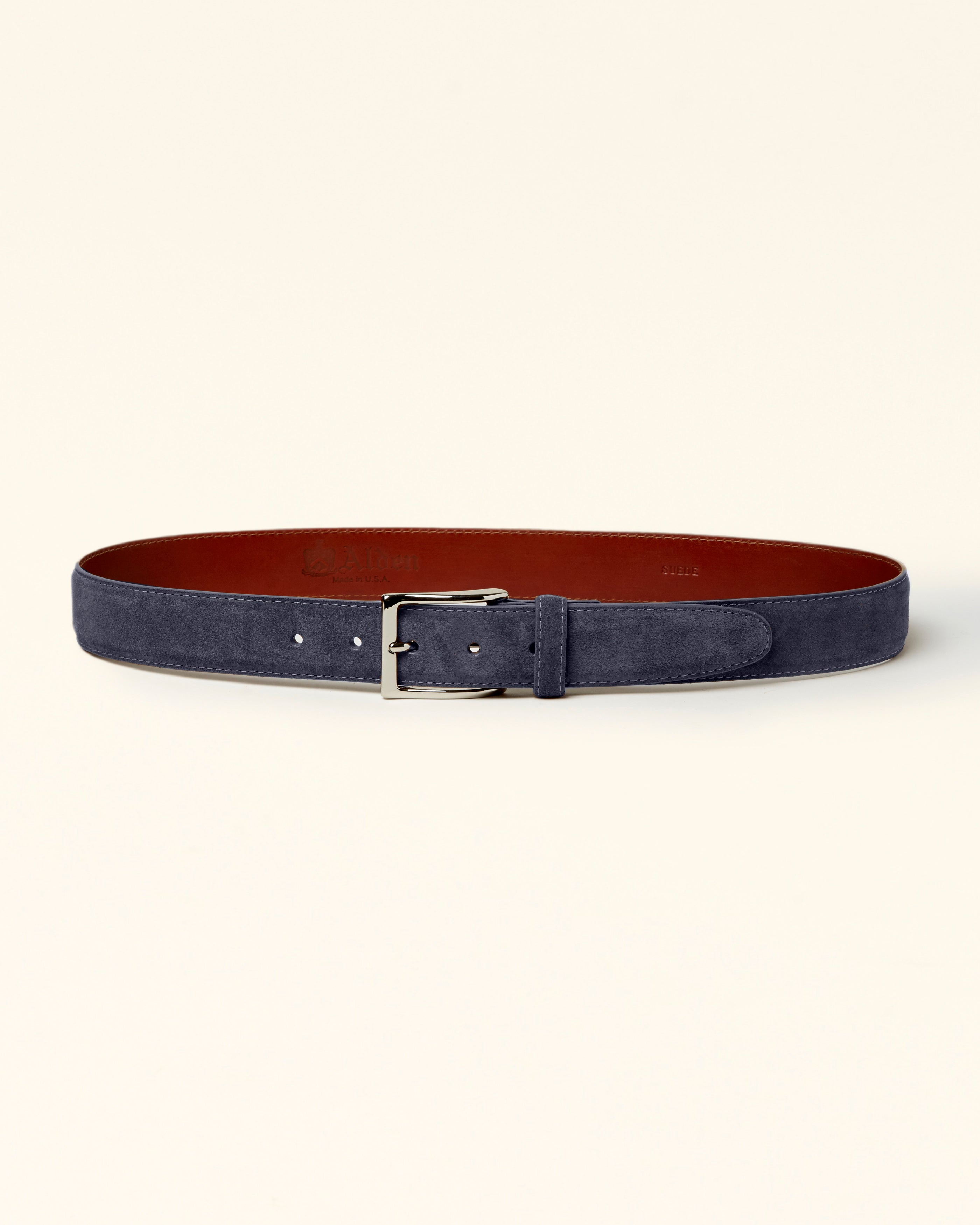 Navy suede belt best sale