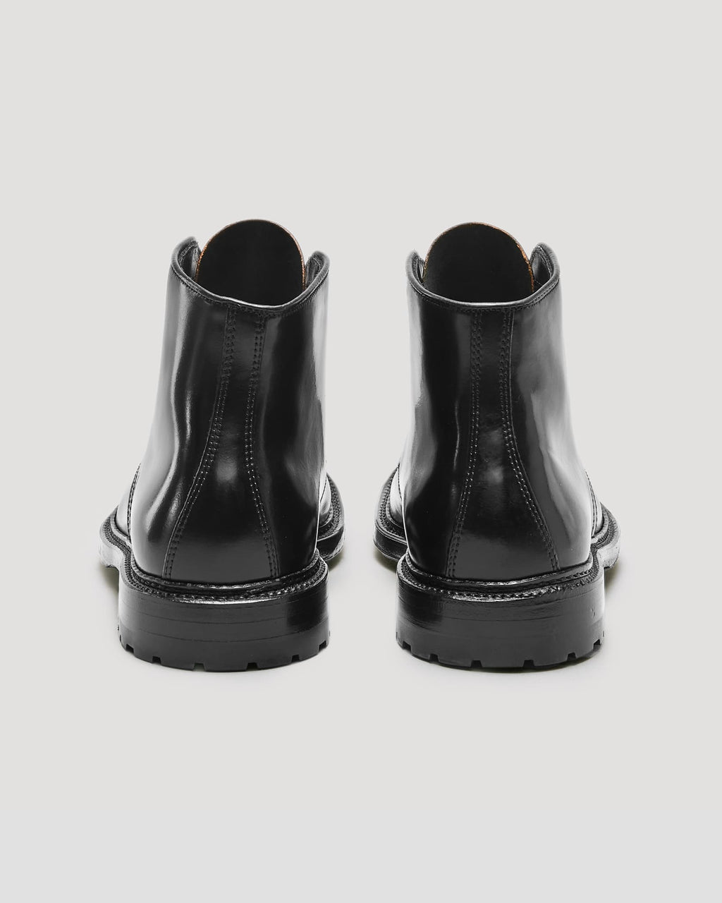 "Armstrong" Plain Toe Boot in Black Shell Cordovan, Barrie Last