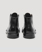 "Armstrong" Plain Toe Boot in Black Shell Cordovan, Barrie Last