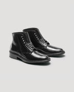 "Armstrong" Plain Toe Boot in Black Shell Cordovan, Barrie Last