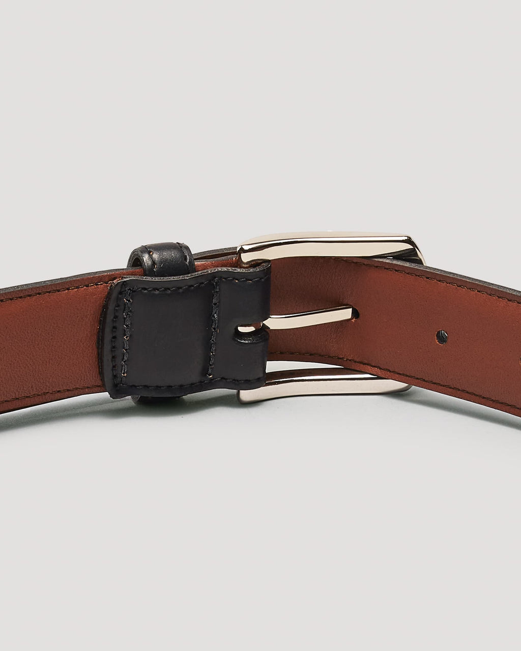 MB 0915 Black Shell Cordovan Dress Belt 30mm