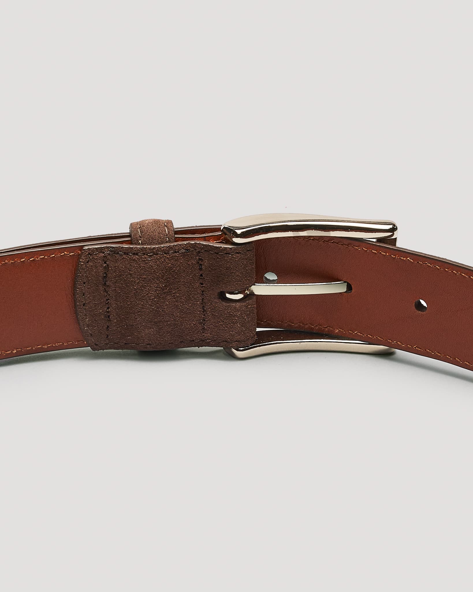 MB 5215 Dark Brown Suede Belt 35mm