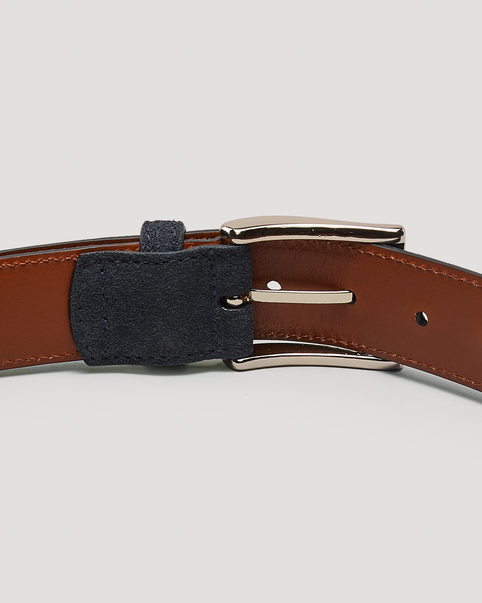 MB 5216 Navy Suede Belt 35mm