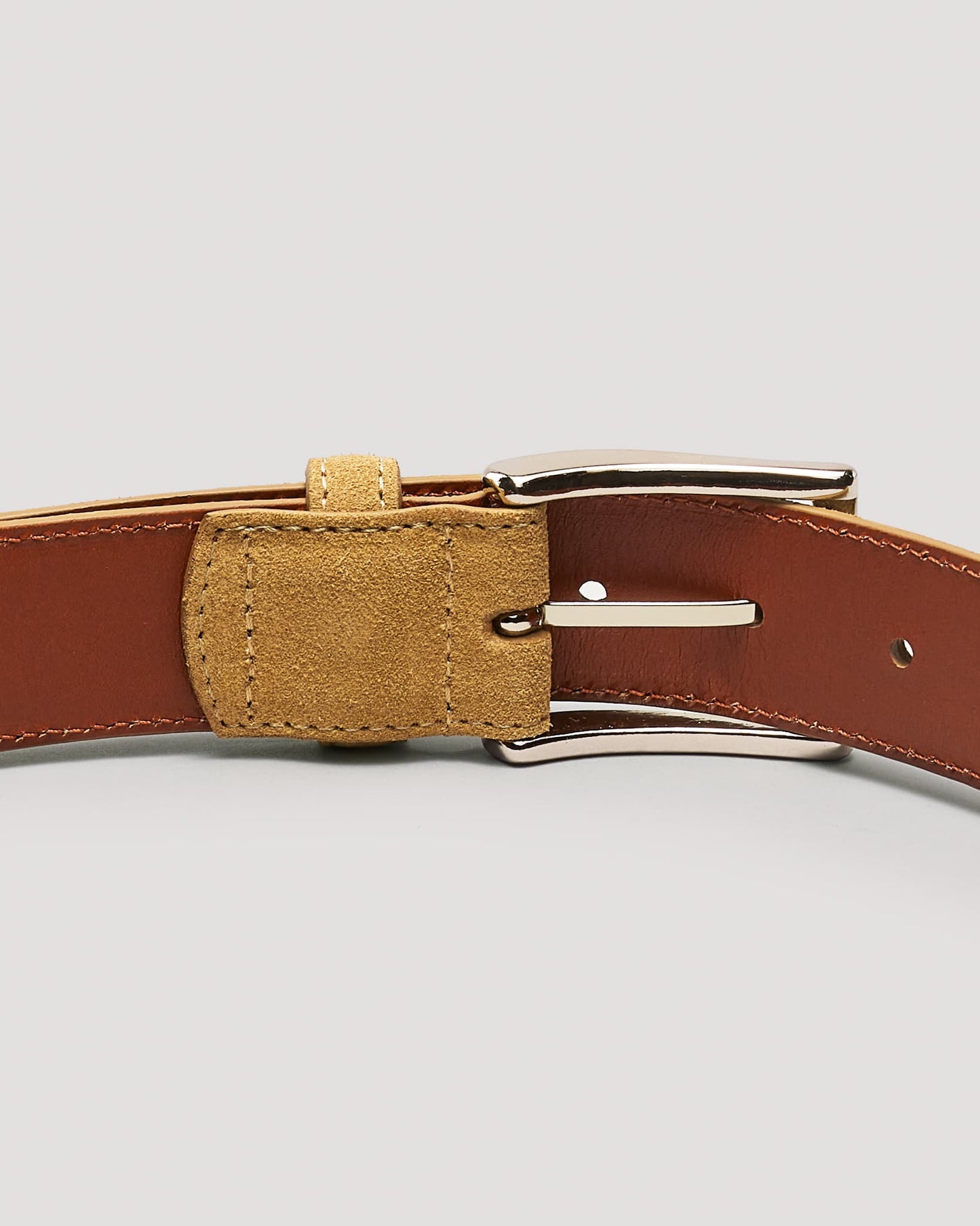 MB 5213 Tan Suede Belt 35mm