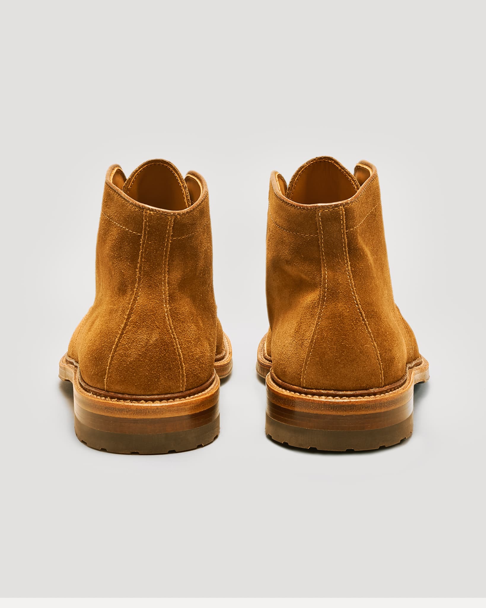 "Depano" Handsewn Norwegian Front Boot in Snuff Suede, Trubalance Last