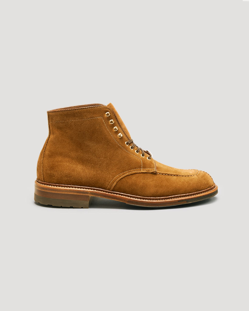 "Depano" Handsewn Norwegian Front Boot in Snuff Suede, Trubalance Last