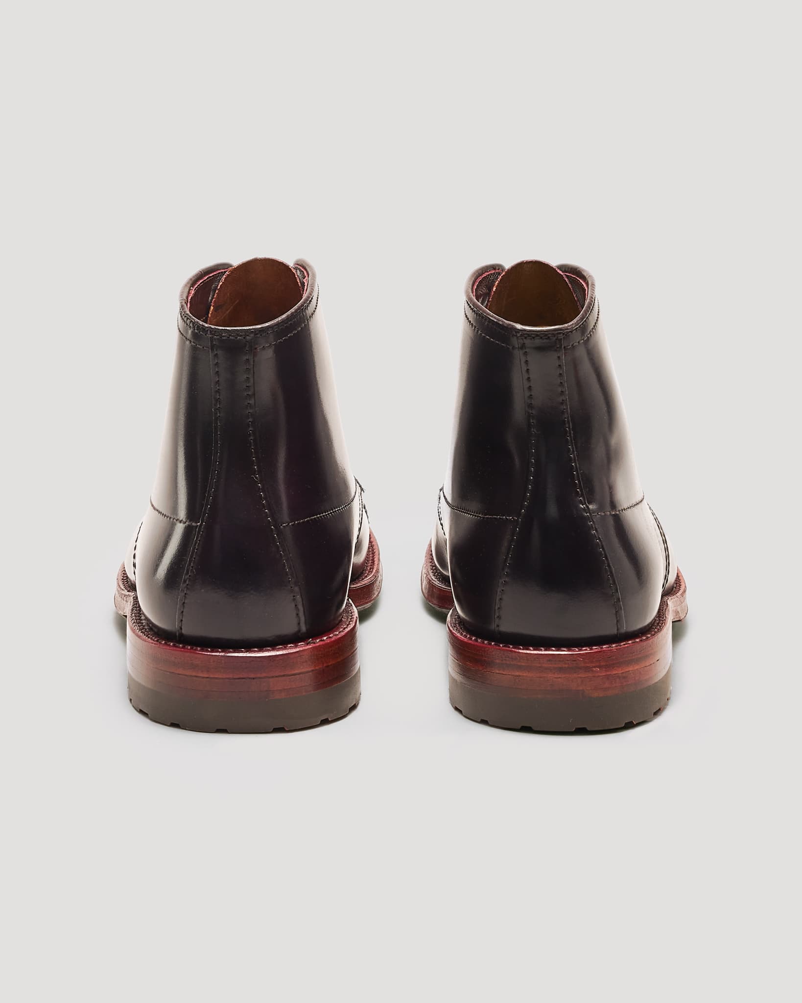 "Fourth Avenue" Perforated Tip Boot in Color 8 Shell Cordovan, Barrie Last