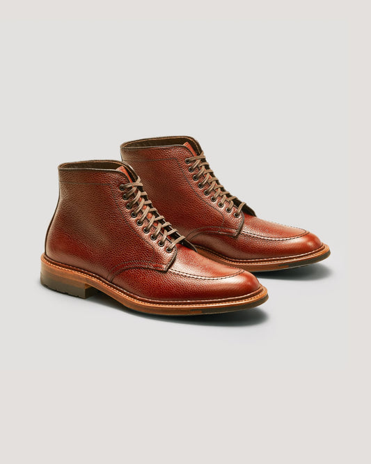 "Gusto" U-Tip Boot in Brown Scotch Grain, Barrie Last