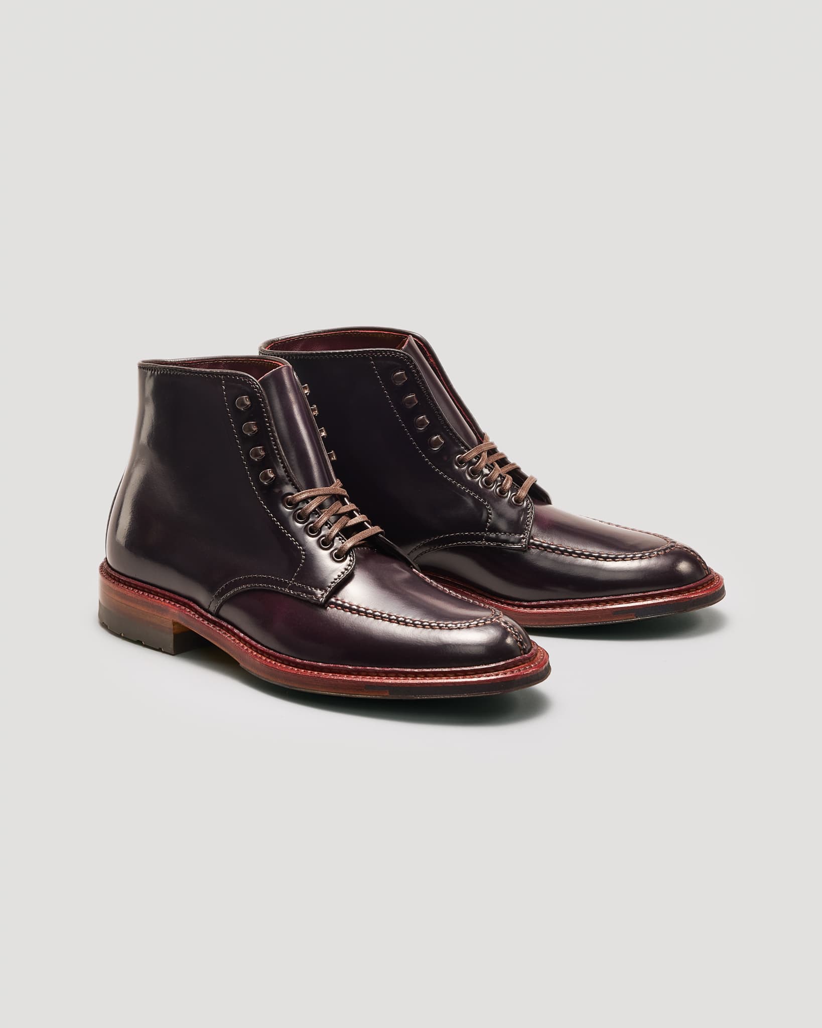 "Magnuson" Handsewn Norwegian Front Boot in Color 8 Shell Cordovan, Barrie Last