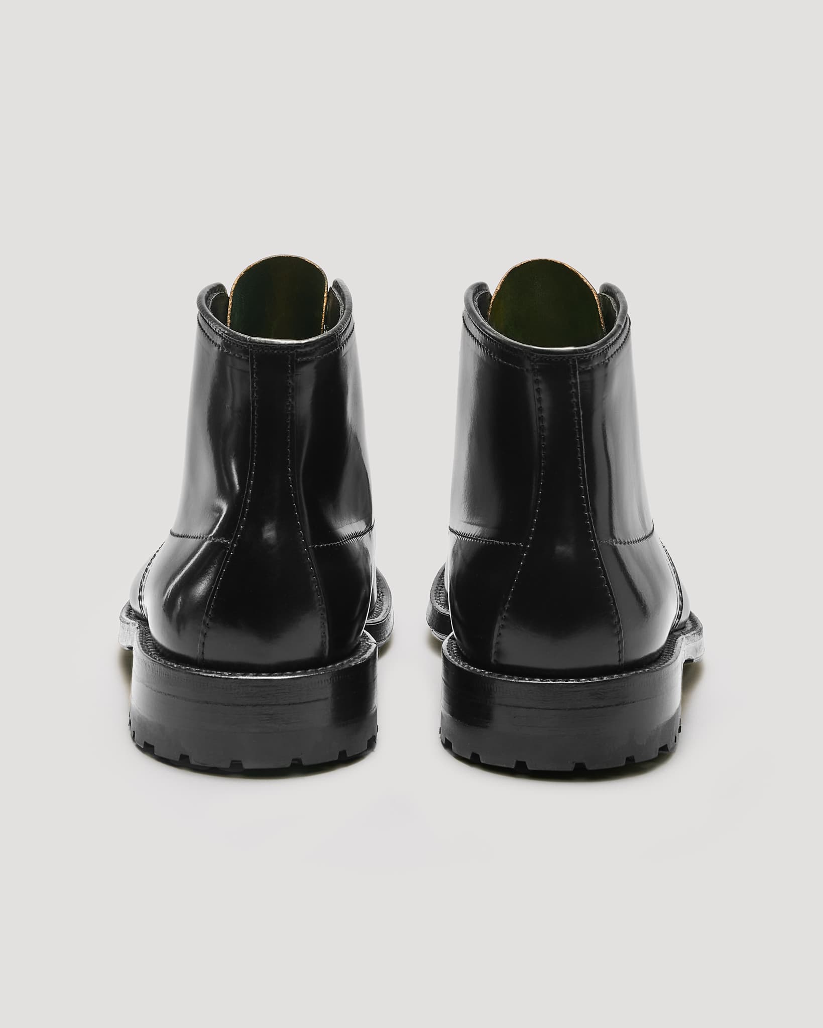 “Neptune” Handsewn Indy Boot in Black Shell Cordovan, Trubalance Last