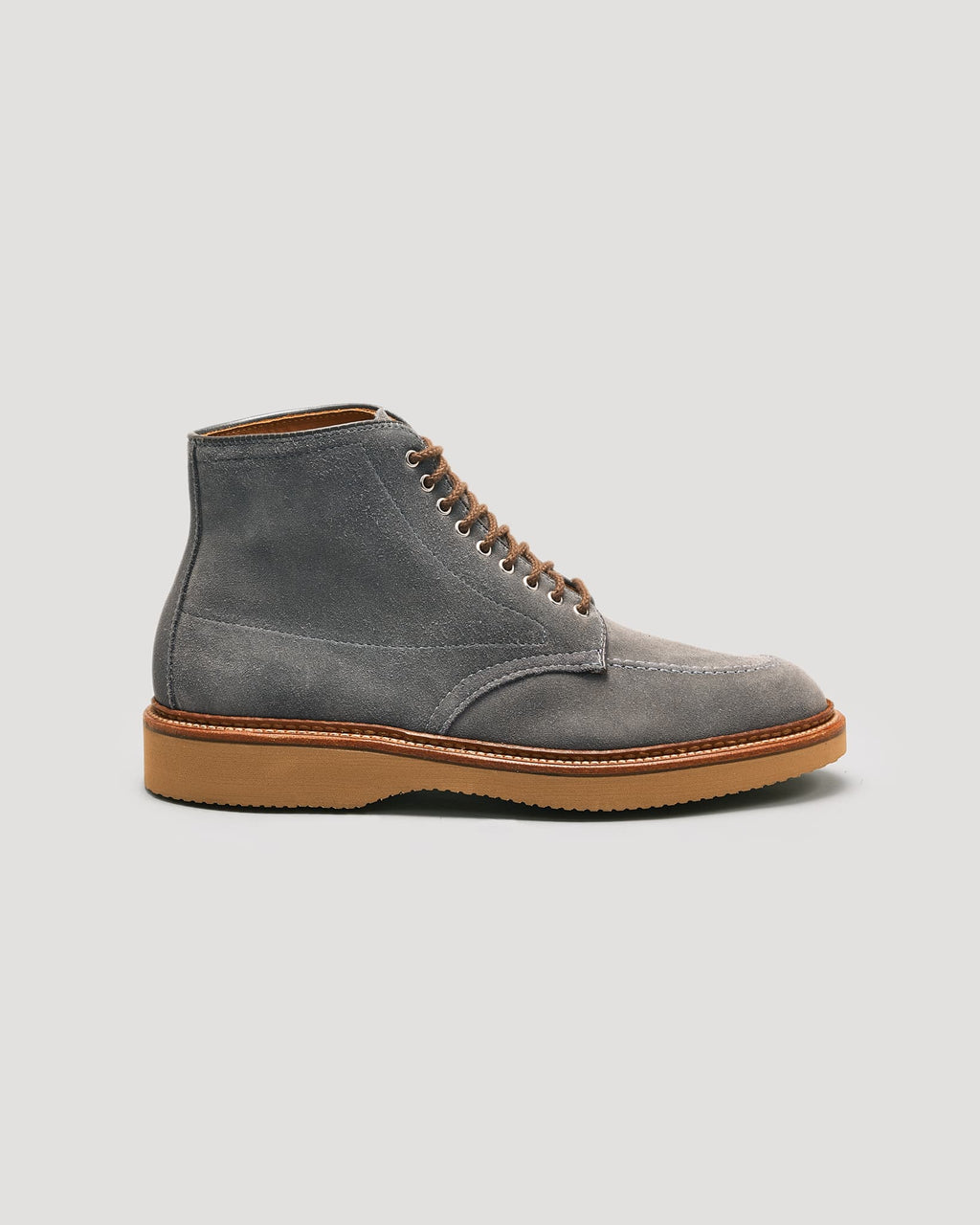"Ricky" Indy Boot in Lead Gray Suede, Trubalance Last