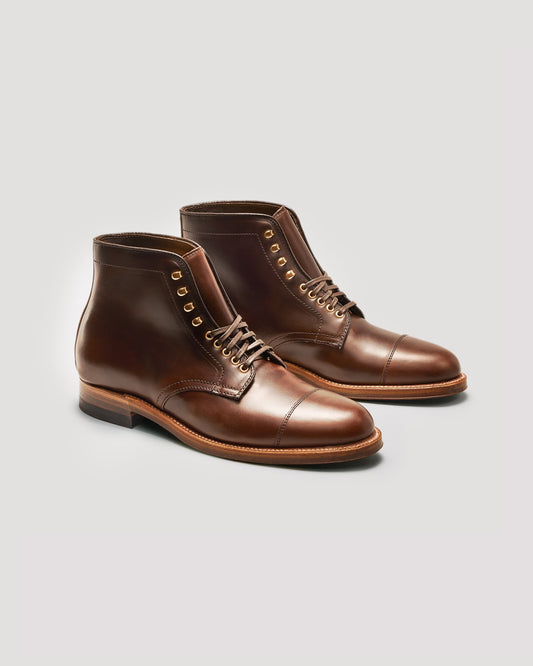"Scout" Straight Tip Boot in Brown Chromexcel, Barrie Last