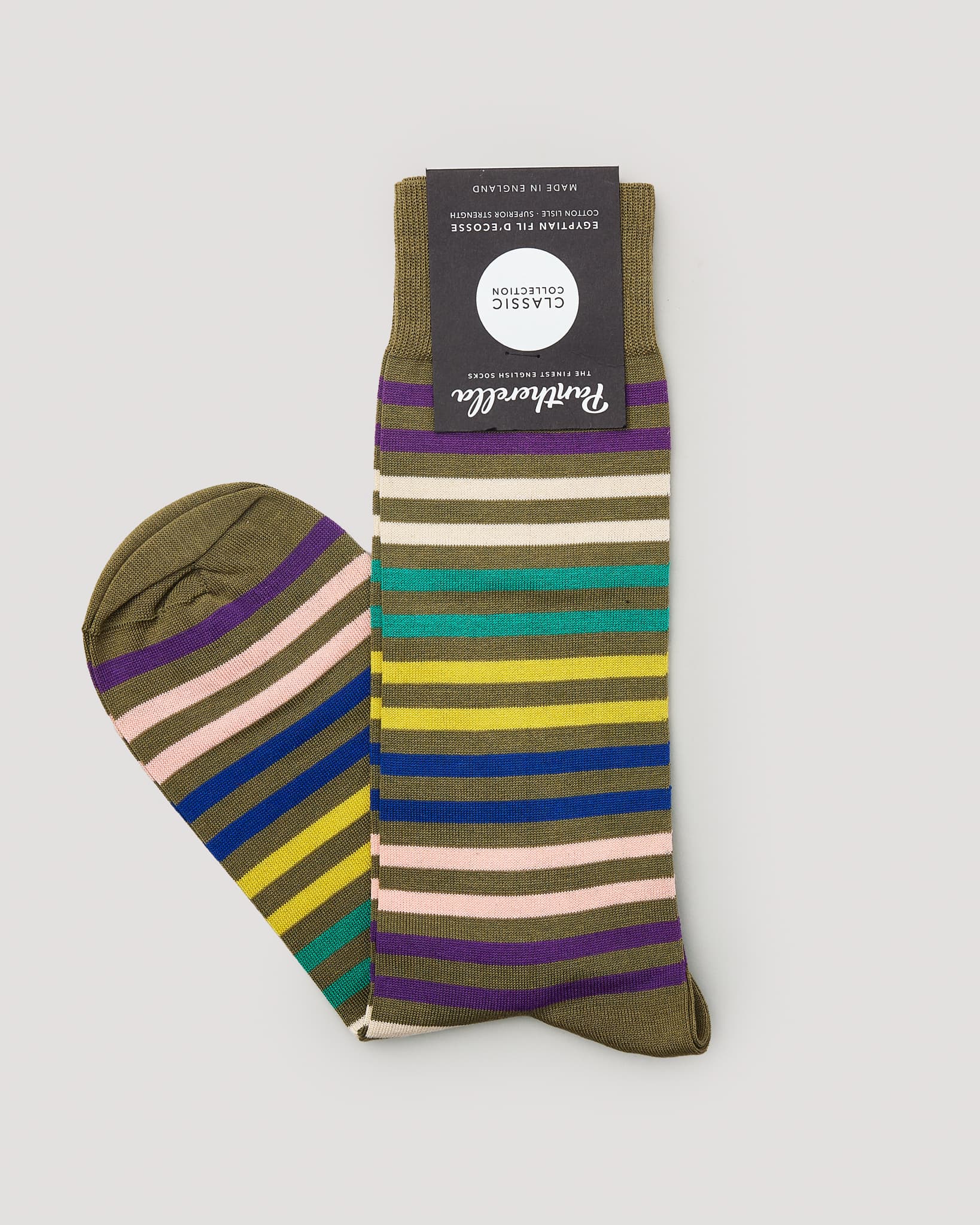 Classic Collection "Kilburn" Sock - Light Olive/Emerald