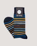 Classic Collection "Kilburn" Sock - Navy/Silver/Saphire
