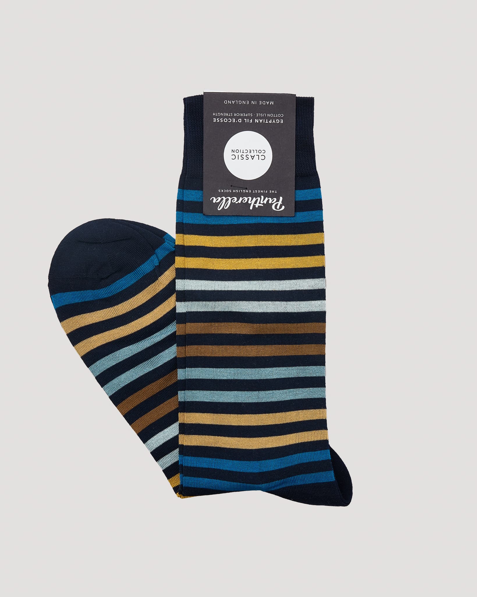 Classic Collection "Kilburn" Sock - Navy/Silver/Saphire