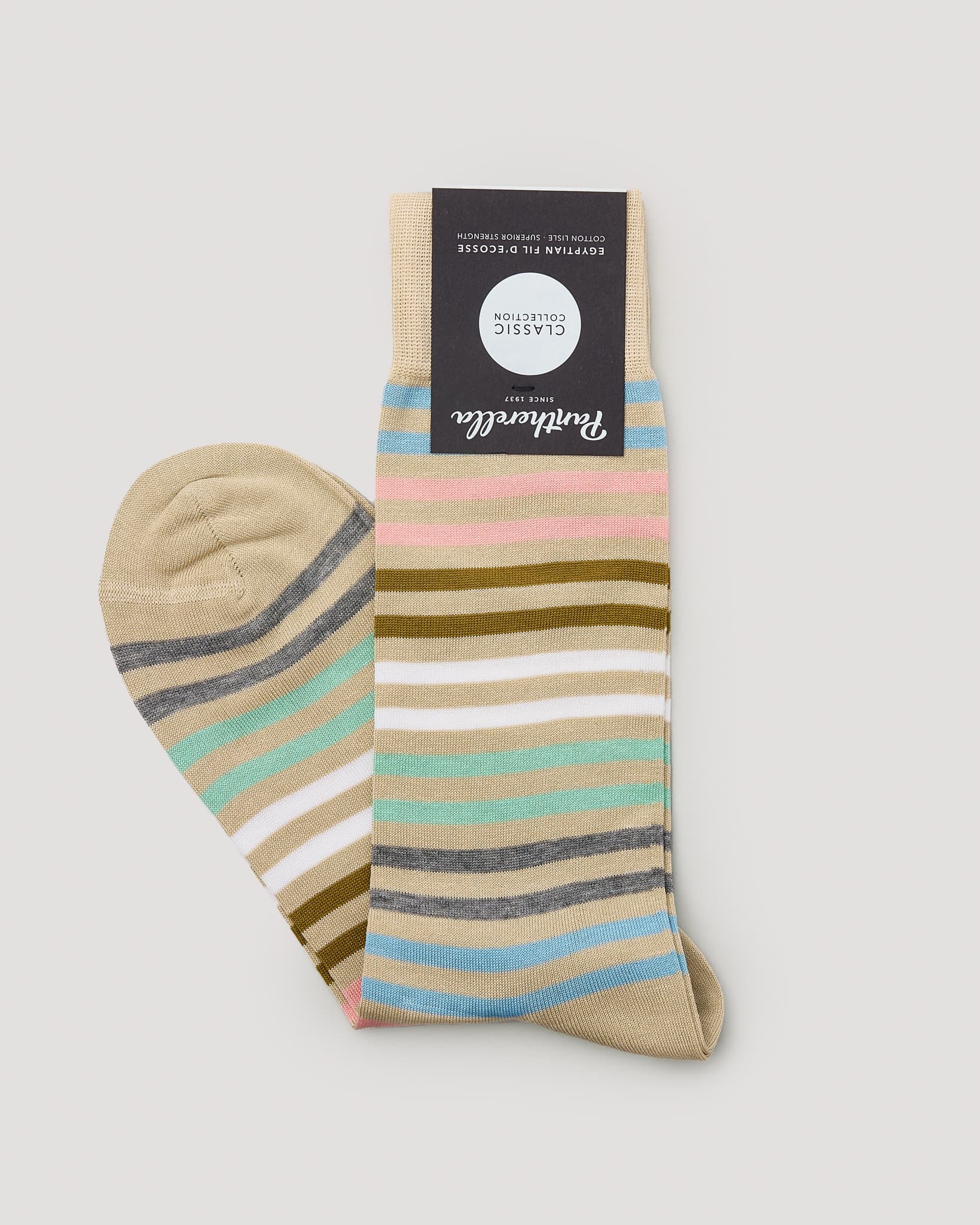 Classic Collection "Kilburn" Sock - Stone/White/Denim