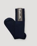"Seaford" Rib Organic Cotton Sock - Navy