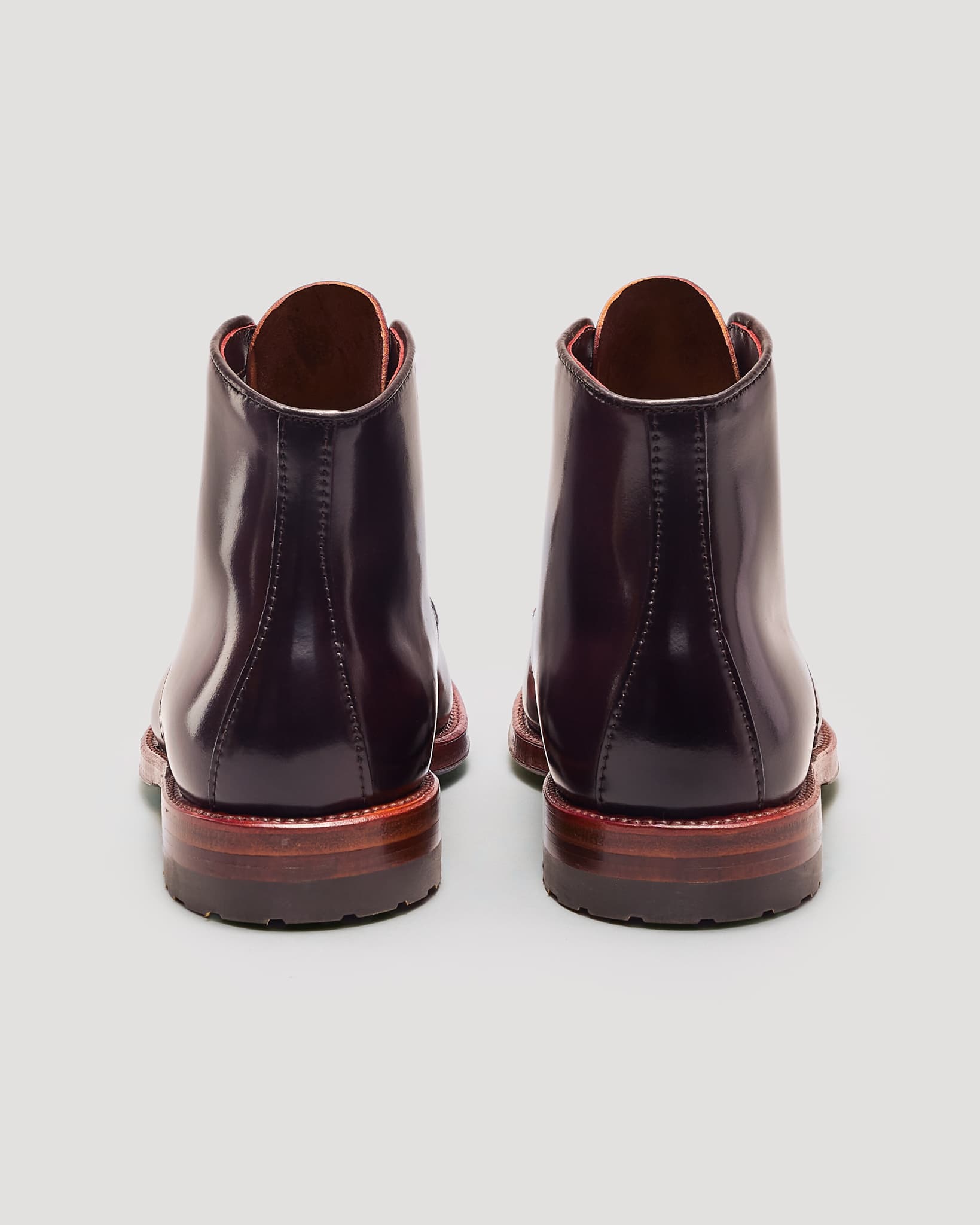 "Union Street" Handsewn Norwegian Front Boot in Color 8 Shell Cordovan, Aberdeen Last