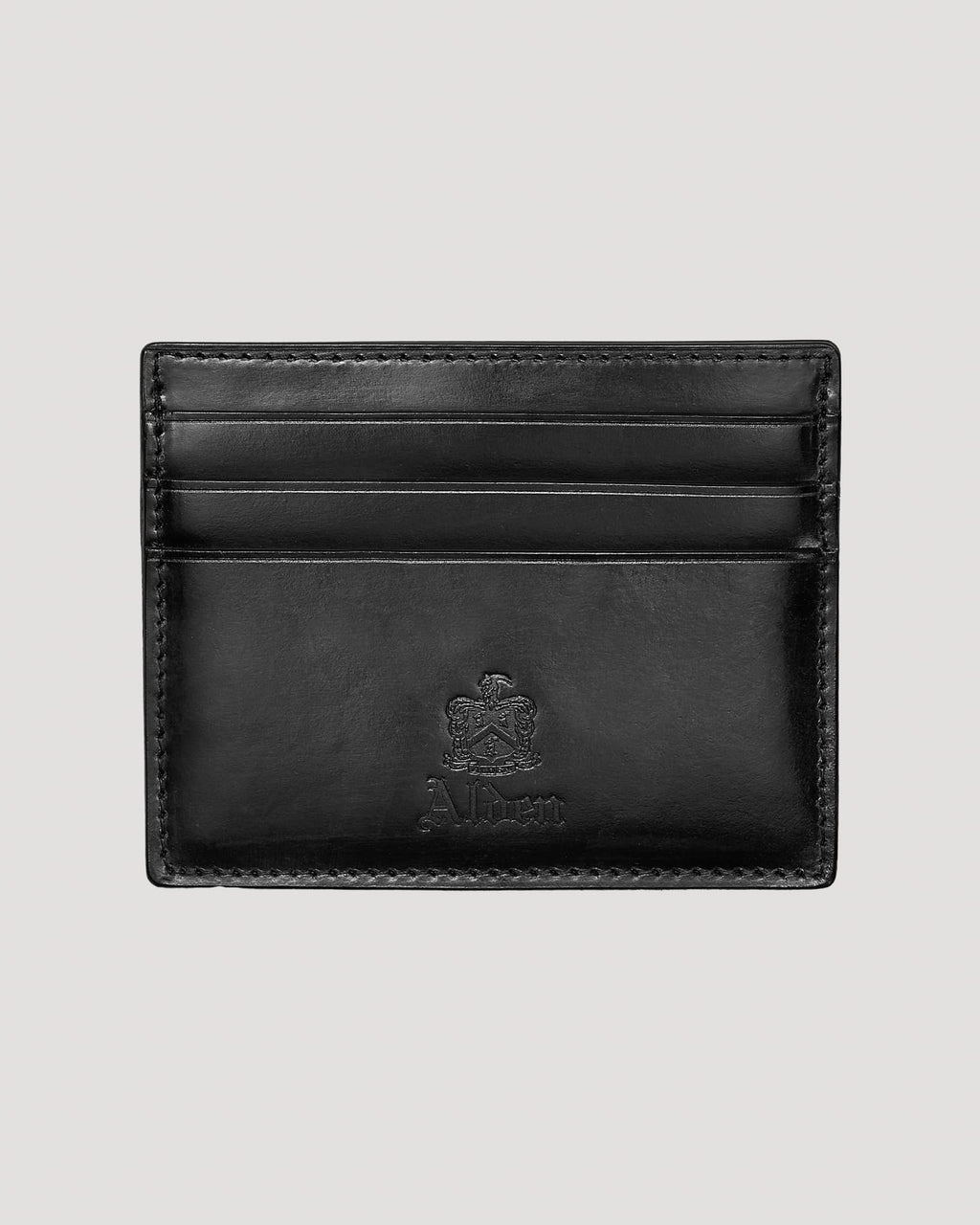 LG 6009 Black Shell Cordovan Credit Card Wallet