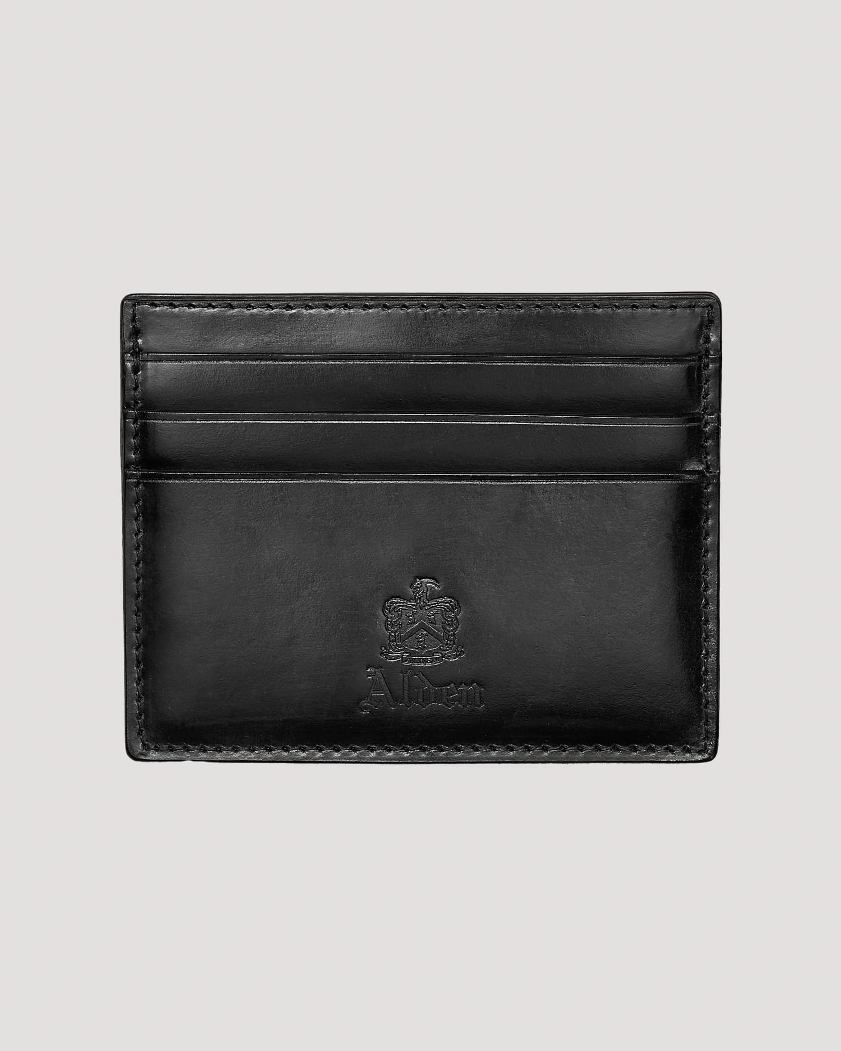 LG 6009 Black Shell Cordovan Credit Card Wallet