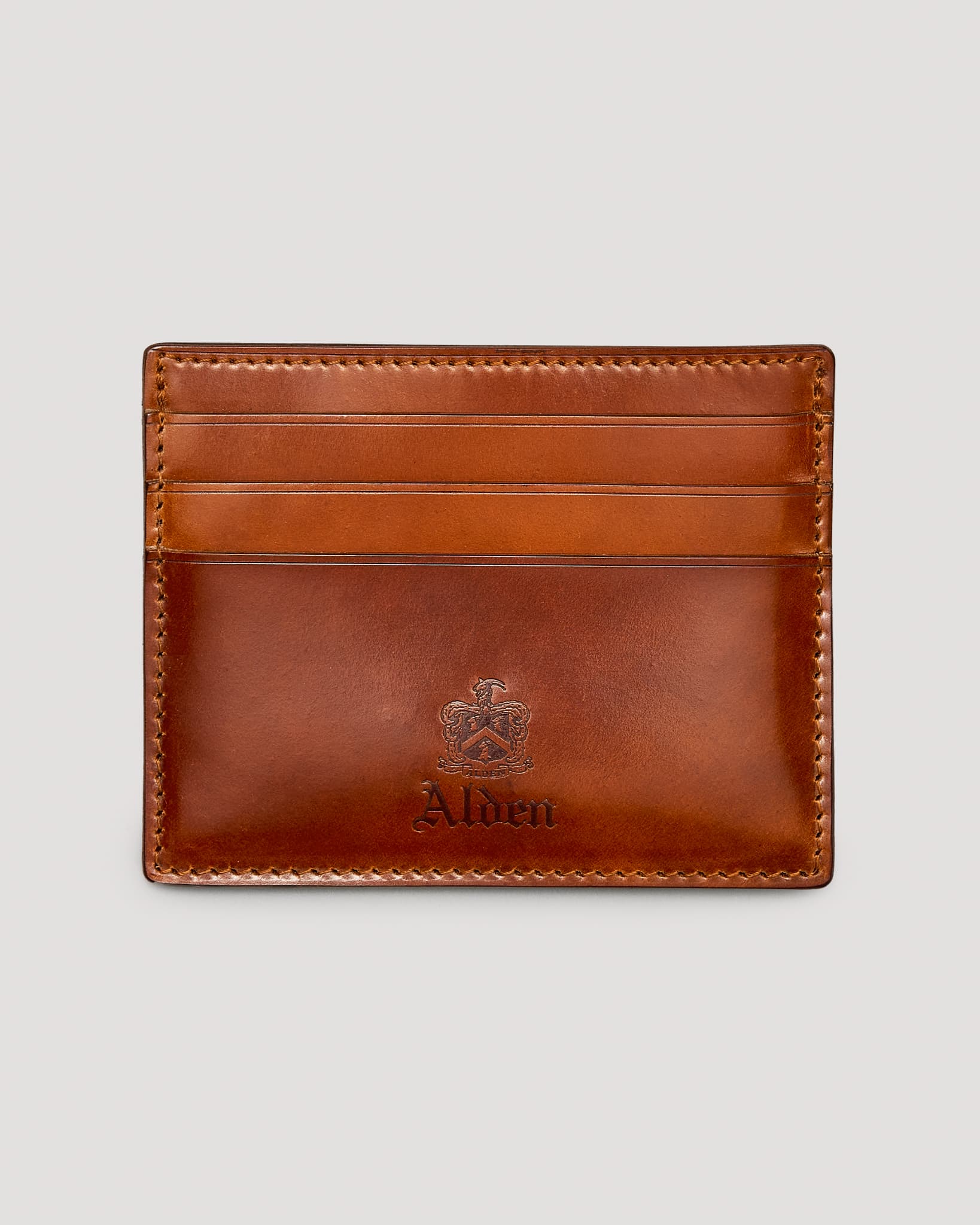 LG 6005 Whiskey Shell Cordovan Credit Card Wallet – Brick + Mortar