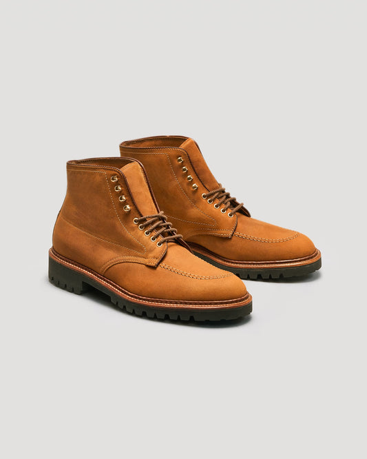 "Wanderlust" Indy Boot in Tan Smooth Chamois, Trubalance Last