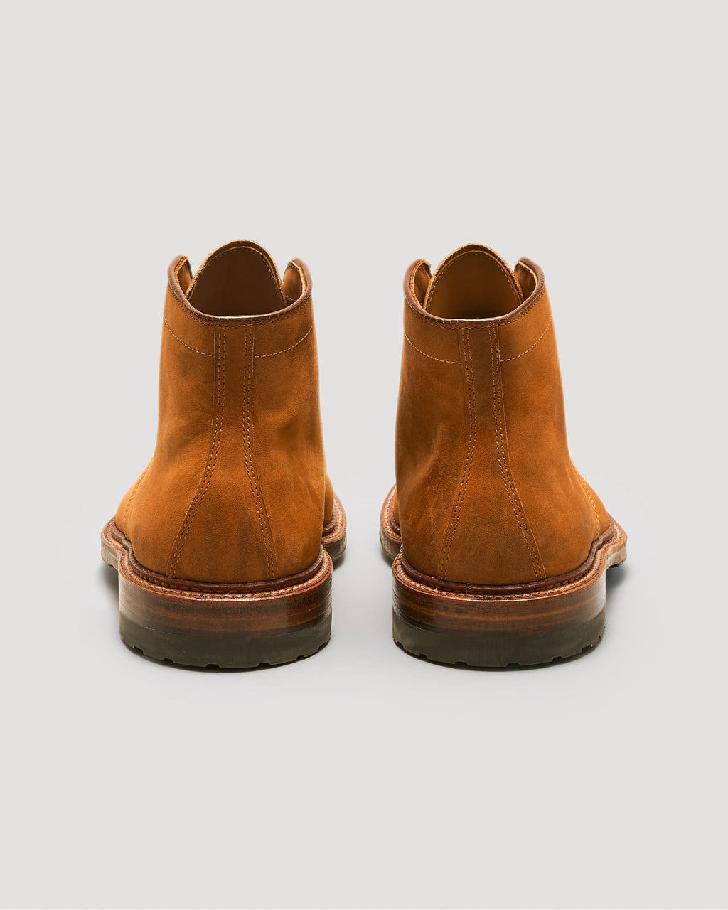 "Yakima" Plain Toe Boot in Tan Smooth Chamois, Trubalance Last