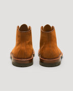 "Yakima" Plain Toe Boot in Tan Smooth Chamois, Trubalance Last