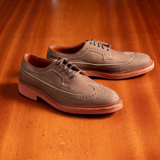 "RBK" Long Wing Blucher in Clay Nubuck Grain, Barrie Last