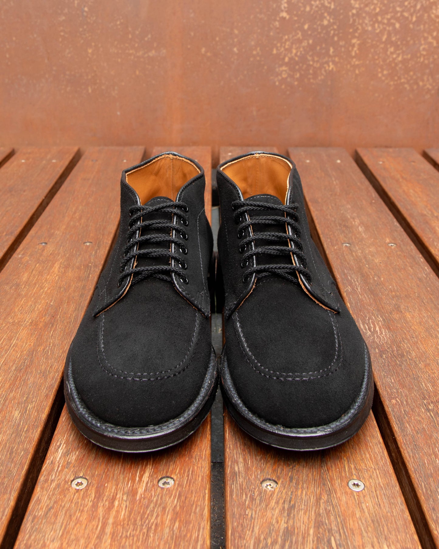"Edmonds" Indy Chukka Boot in Black Suede, Trubalance Last