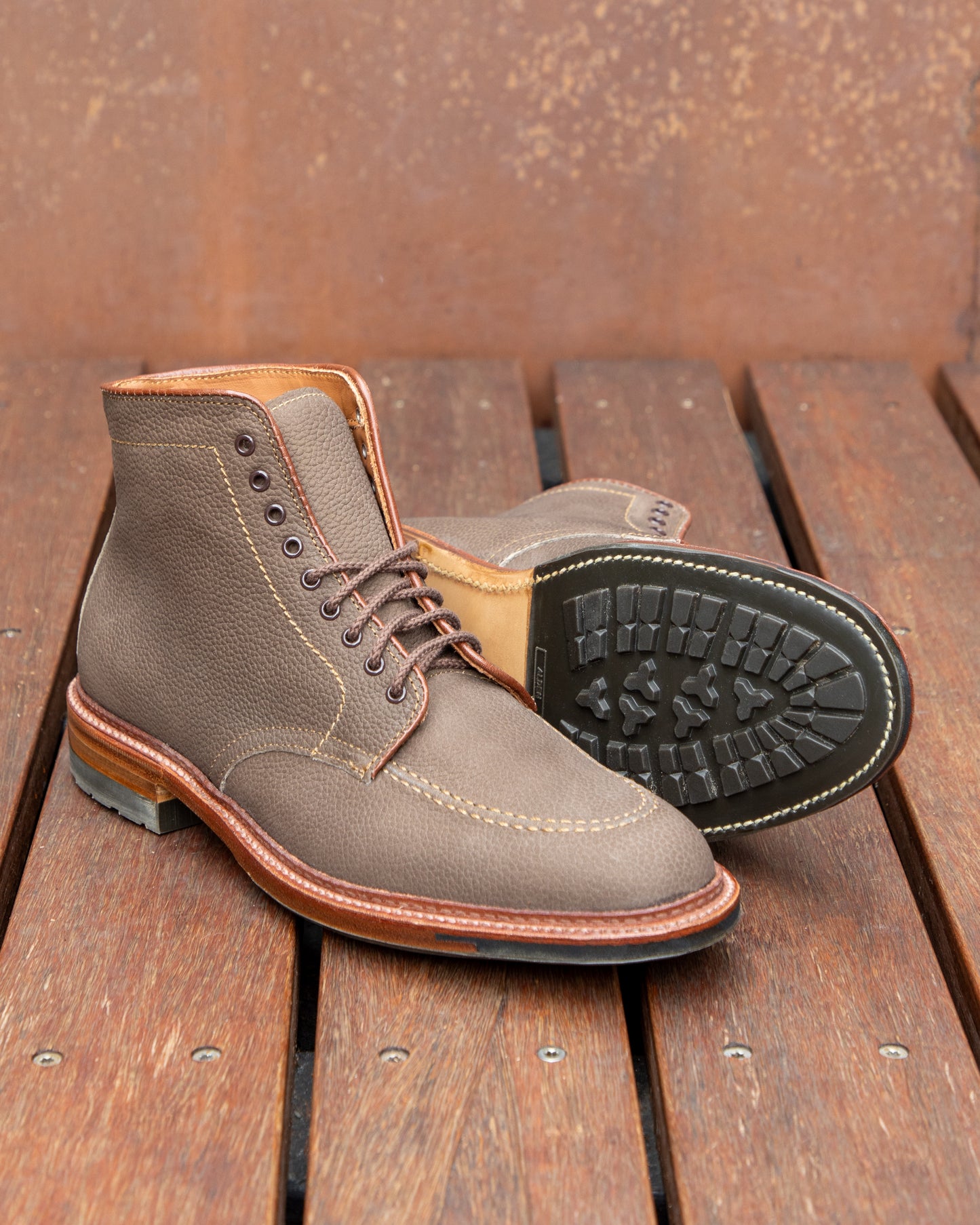 "Casey" U-Tip Boot in Clay Nubuck Grain, Barrie Last