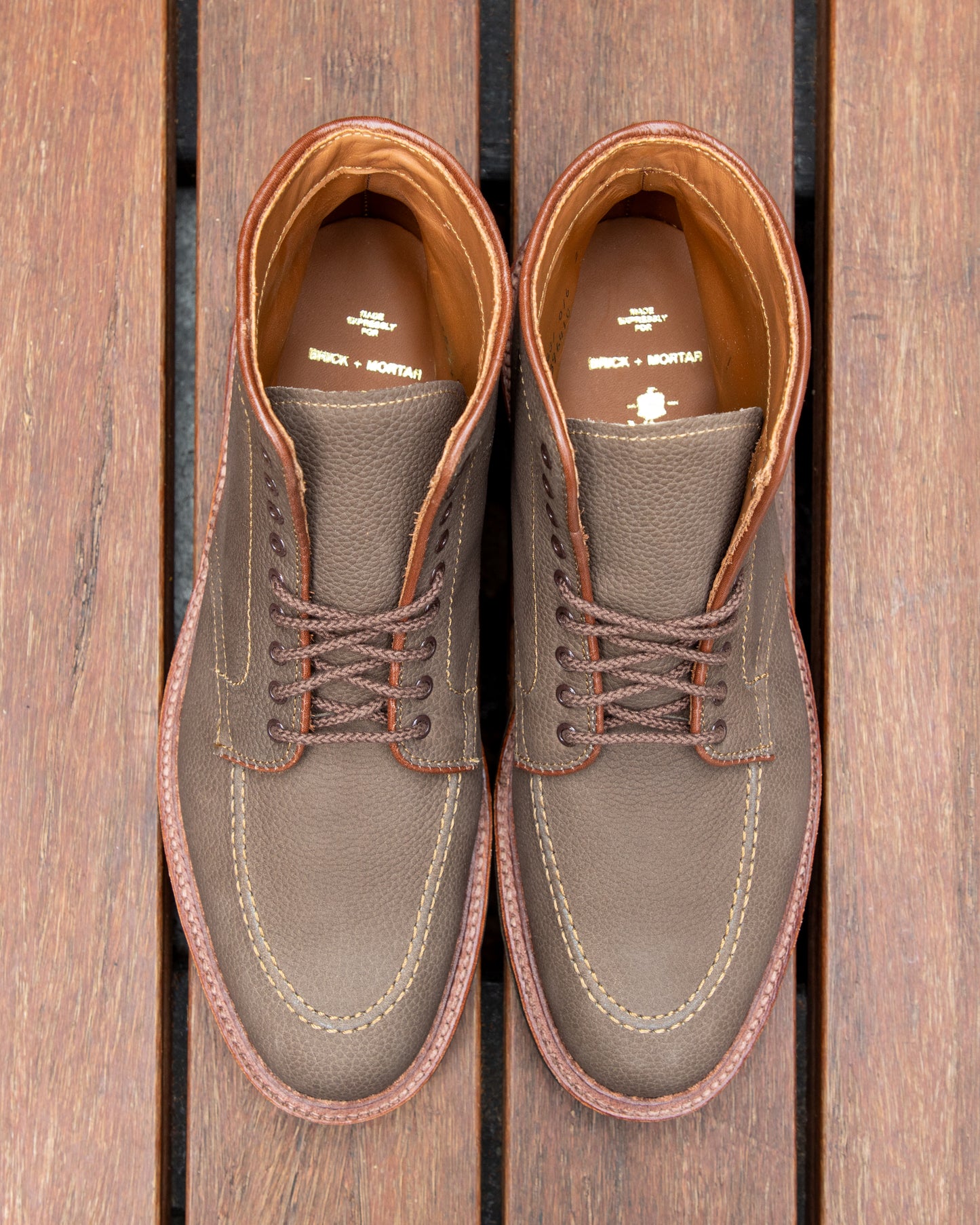 "Casey" U-Tip Boot in Clay Nubuck Grain, Barrie Last