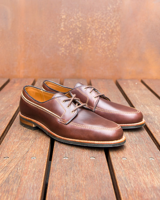 734L Unlined Mocc Toe Blucher in Brown Chromexcel, Van Last