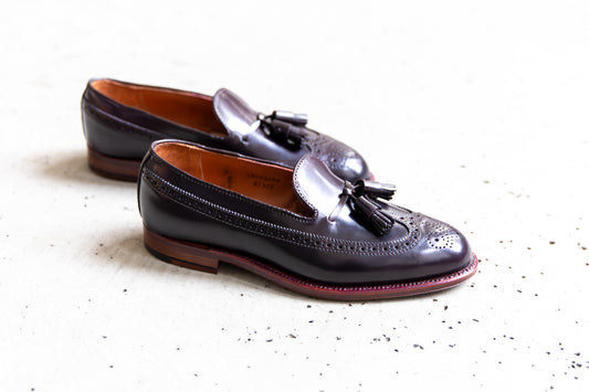 "Speakeasy" Long Wing Tassel Loafer in Color 8 Shell Cordovan, Aberdeen Last