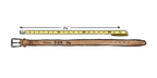 MB 5217 Dark Chocolate Suede Belt 35mm