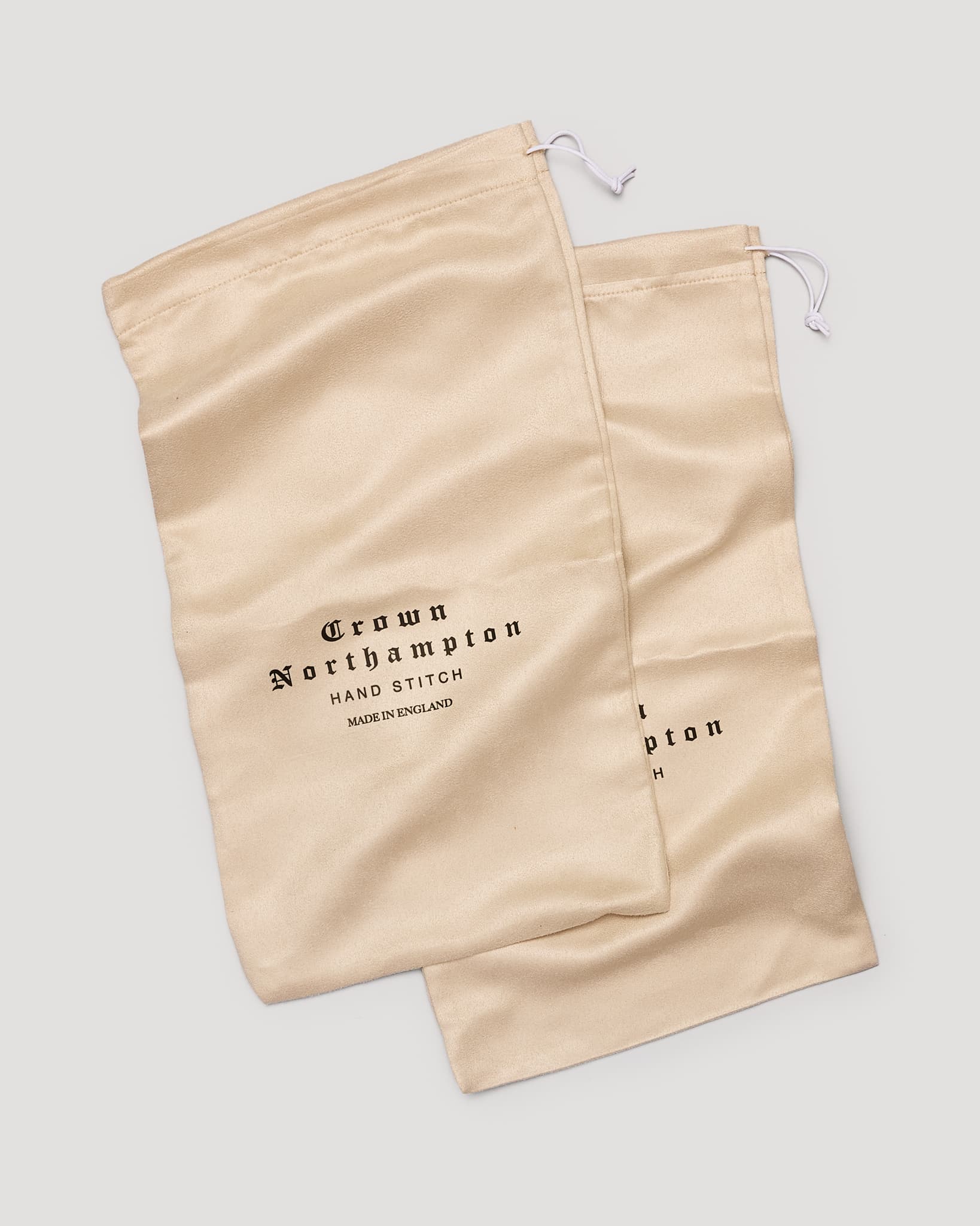 Hand Stitch Brushed Cotton Shoe Bags
