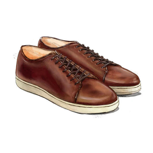 Harlestone Derby Sneaker - Brown Chromexcel - Off White Sole